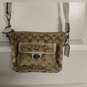 Coach cloth crossbody bag